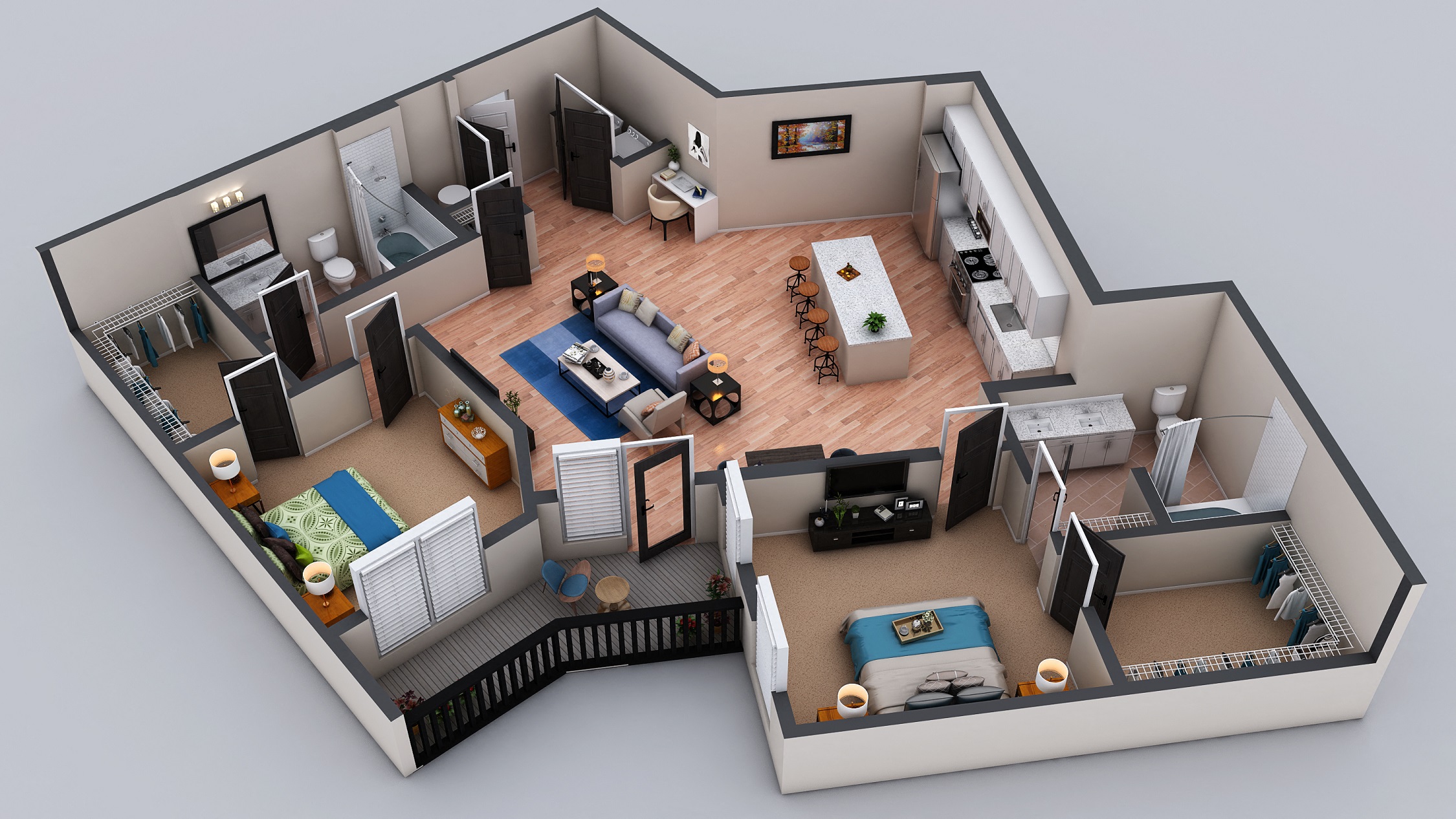 The Hallman Floorplan, at The Kirkwood, Atlanta, GA